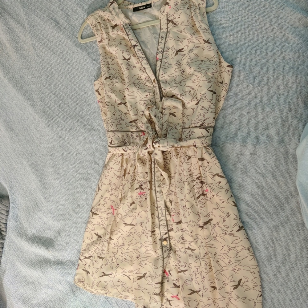 Sleeveless shirt dress